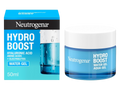 Neutrogena Hydro Boost Water Gel moisturiser tub & box, 50ml, on a clean white background.