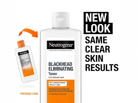 Neutrogena Purifying Cleansing Toner 200ml - With 0.5% Salicylic Acid. Old & new packaging.