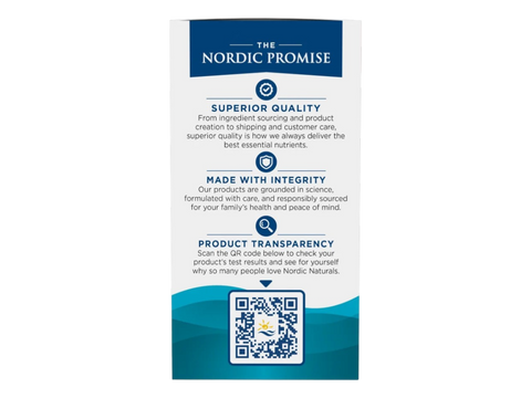 Nordic Naturals Algae Omega-3 Softgels 715mg Vegan Omega-3 EPA & DHA – 60 Softgels bottle back label with product information
