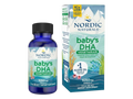 Nordic Naturals Baby's DHA Vegetarian 1050mg Omega-3 from Algae – 30ml Liquid box front packaging with bottle