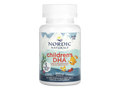 Nordic Naturals Children's DHA Strawberry 250mg Omega-3 Mini Soft Gels – 90 Mini Soft Gels bottle angled view