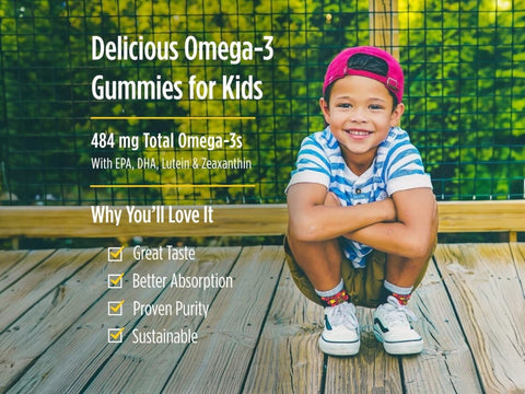 Nordic Naturals Children's Eye Gummies DHA Lutein Zeaxanthin – 30 Gummies ingredients and product details panel
