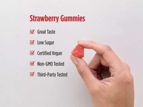 Nordic Naturals CoQ10 Gummies 100mg Vegan Strawberry – 60 Gummies gummies close-up