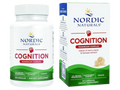 Nordic Naturals Cognition Mushroom Complex Lion's Mane and Bacopa – 60 Capsules bottle front label