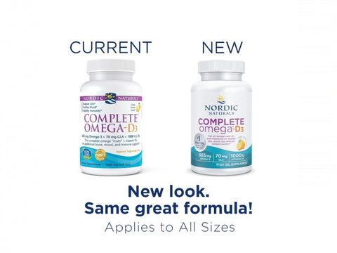 Nordic Naturals Complete Omega-D3 Softgels - Lemon Flavour - 1000 IU D3