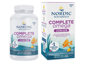 Nordic Naturals Complete Omega Jr. jar & box, lemon, 180 mini soft gels.