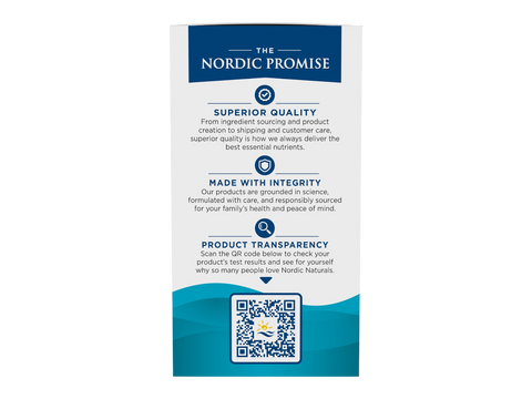 Nordic Naturals Complete Omega Xtra + GLA Lemon – 60 Softgels bottle back label with product information