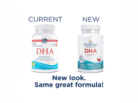 Nordic Naturals DHA Omega-3 830mg, Non-GMO - Strawberry Flavour Softgels