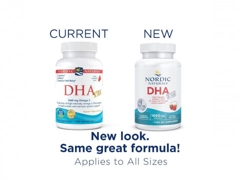 Nordic Naturals DHA Xtra Omega-3 - 1660mg Fish Oil - 60 Softgels