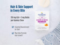Nordic Naturals Hair & Skin Gummies Zero Sugar Strawberry Lemonade – 27 Gummies ingredients and product details panel