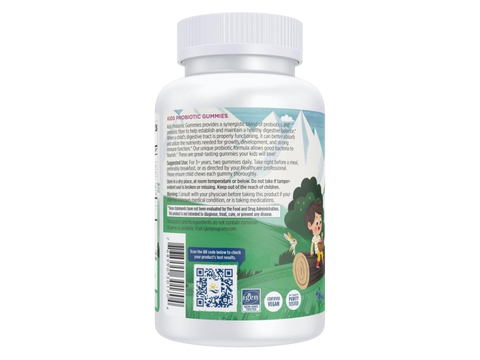 Barcode and product details for Nordic Naturals kids gummy supplement.