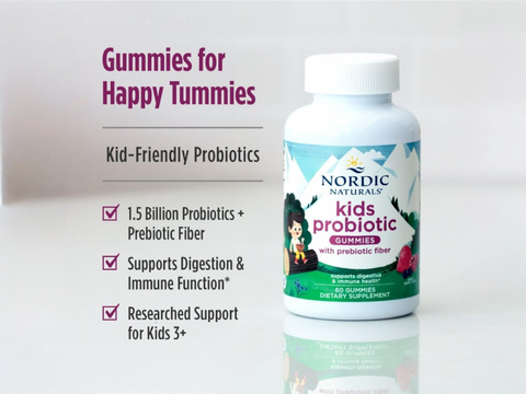 Nordic Naturals Kids Probiotic Gummies, Berry - 60 Count