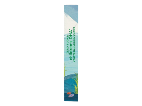 Nordic Naturals Kids Vegan DHA Gummies Zero Sugar Passion Fruit Lemon – 30 Gummies box angled view
