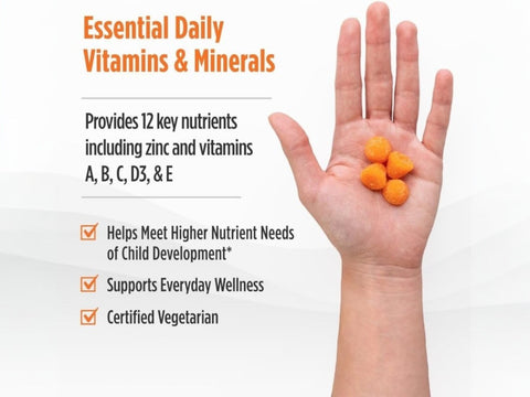 Nordic Naturals Nordic Berries kids multivitamin gummy, citrus flavor, for ages 3+