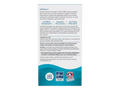 The back of a white rectangular box for Nordic Naturals Omega-3 fish oil, showing product information, suggestions, warnings, and a teal section at the bottom with certification logos including Pureti Test and IFN.
