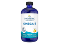 Nordic Naturals Omega-3 Liquid 1560mg Fish Oil per Teaspoon Lemon – 473ml Liquid bottle front label