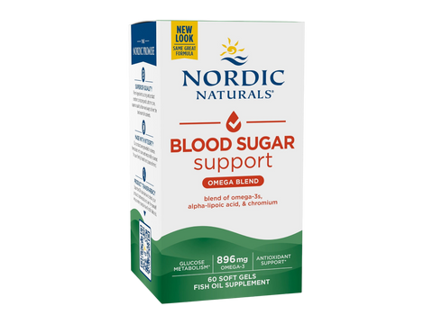 Nordic Naturals Omega Metabolic Blend with ALA and Chromium – 60 Soft Gels bottle front label