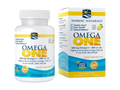 Nordic Naturals Omega One with Vitamin D3 lemon flavor 30 soft gel box & bottle.