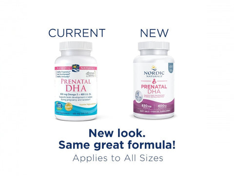 Nordic Naturals Prenatal DHA - 830mg Omega-3 & Vitamin D3 Softgels