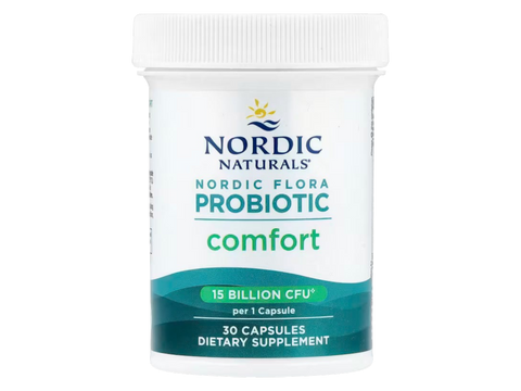 Nordic Naturals Probiotic 15 Billion CFU 13 Strains – 30 Vegan Capsules tub angled view