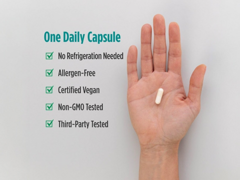 Nordic Naturals Probiotic 15 Billion CFU 13 Strains – 30 Vegan Capsules suggested use and directions panel