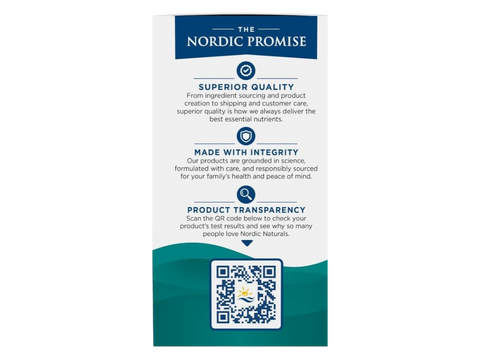 Supplement facts panel and directions for Nordic Naturals Probiotic Daily.
