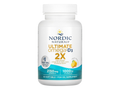 Nordic Naturals Ultimate Omega 2X 2150mg Omega-3 + 1000 IU D3 Lemon Softgels – 60 Softgels bottle angled view