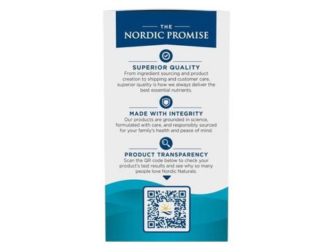 Nordic Naturals Ultimate Omega 2X 2150mg Omega-3 + 1000 IU D3 Lemon Softgels – 60 Softgels bottle back label with product information