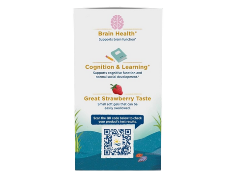 Nordic Naturals Ultimate Omega Teen Soft Gels 1120mg Omega-3 – 60 Soft Gels bottle back label with product information
