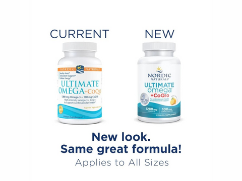 Nordic Naturals Ultimate Omega + CoQ10 - 1280mg Omega-3 - Lemon Softgels
