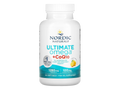 Nordic Naturals Ultimate Omega + CoQ10 1280mg Omega-3 Lemon Softgels – 120 Softgels bottle angled view
