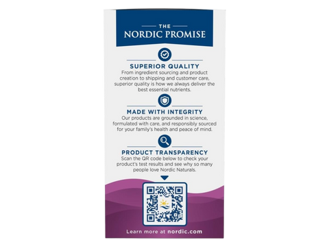 Supplement facts label for Nordic Naturals Women’s Daily Nutrients.
