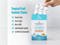 Nordic Naturals Zero Sugar Omega-3 Gummies 1200mg Tropical Fruit – 54 Gummies box back label with product information