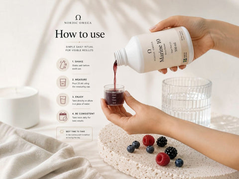 Nordic Omega Marine Collagen 10 Sugar Free Berry Flavour 500ml