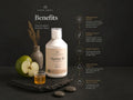 Nordic Omega Marine Collagen 15 Sugar Free Natural Apple Flavour 500ml supplement facts and ingredients
