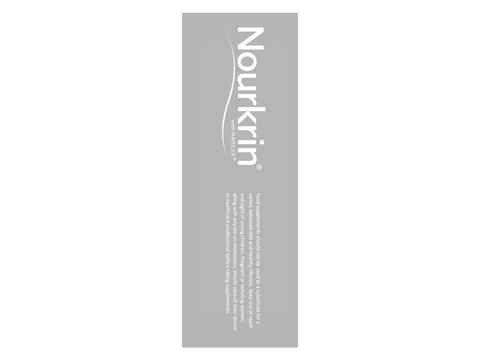 Nourkrin Man Hair Support Supplement box with 180 tablets on white background.