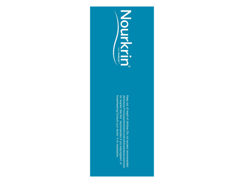 Nourkrin Woman Hair Support Supplement side view box with 180 tablets on white background.