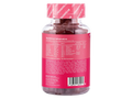 Novomins Nutrition Adult Multivitamin Gummies 60 Peach Flavoured Gummies back of bottle showing nutritional information ingredients and barcode