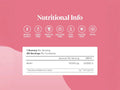 Supplement Facts: Novomins Nutrition Biotin Gummies 10000µg 60 Peach Flavoured Gummies serving size 1 gummy 60 servings per container Biotin 10000µg