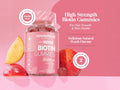 Novomins Nutrition Biotin Gummies 10000µg 60 Peach Flavoured Gummies transparency and laboratory testing image