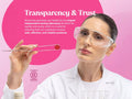 Novomins Nutrition Collagen Gummies 60 Peach Flavoured Gummies transparency and testing laboratory image