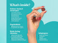 Novomins Nutrition Neuro Focus Gummies 60 Strawberry Flavoured Gummies ingredient infographic for cognitive and focus support