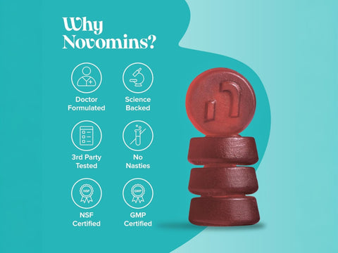Novomins Nutrition Neuro Focus Gummies 60 Strawberry Flavoured Gummies quality features doctor formulated science backed non GMO gluten free