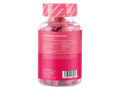 Novomins Nutrition Women’s Bio-Balance Gummies 60 Strawberry Flavoured Gummies back of bottle showing nutritional information ingredients and barcode