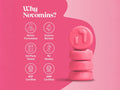 Novomins Nutrition Women’s Bio-Balance Gummies 60 Strawberry Flavoured Gummies gummy close up doctor formulated science backed GMP certified