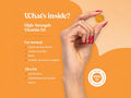 Novomins Vitamin D3 Gummies 4000 IU 60 Mango Flavoured Gummies ingredient and benefit infographic high strength vitamin D3