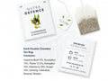 Nutra Tea Nutra Defence Elderberries & Eucalyptus Herbal Tea 20 Biodegradable Bags 40g close up of tea bags and how to use instructions