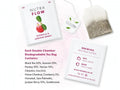 Nutra Tea Nutra Flow Acerola & Juniper Berry Herbal Tea 20 Biodegradable Bags 40g close up of tea bags and how to use instructions