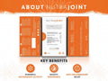 Nutra Tea Nutra Joint Curcumin & Piperine Herbal Tea 20 Biodegradable Bags 40g side packaging with key benefits detail
