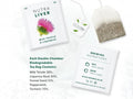 Nutra Tea Nutra Liver Milk Thistle & Liquorice Herbal Tea 20 Biodegradable Bags 40g close up of tea bags and how to use instructions